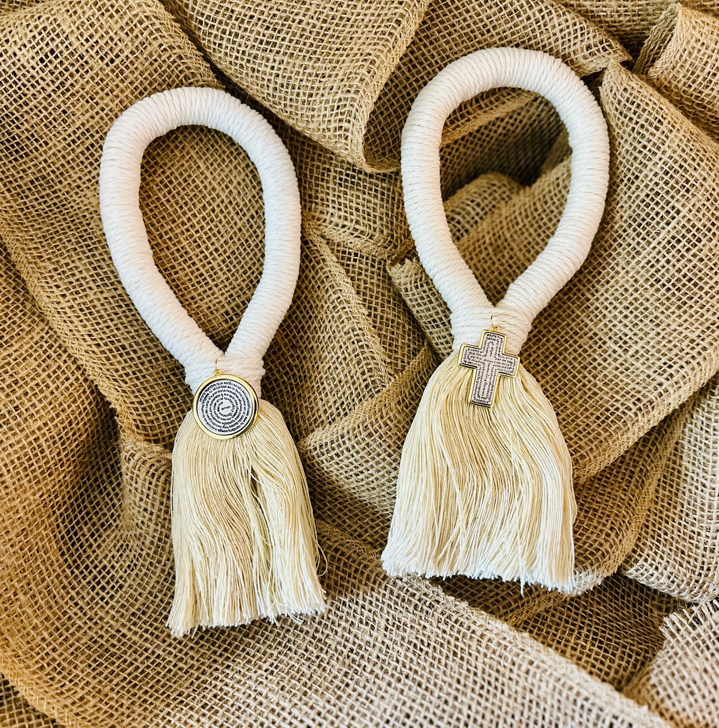 Bendición para el Hogar 🏡 Blanca (Cruz ó Medalla)