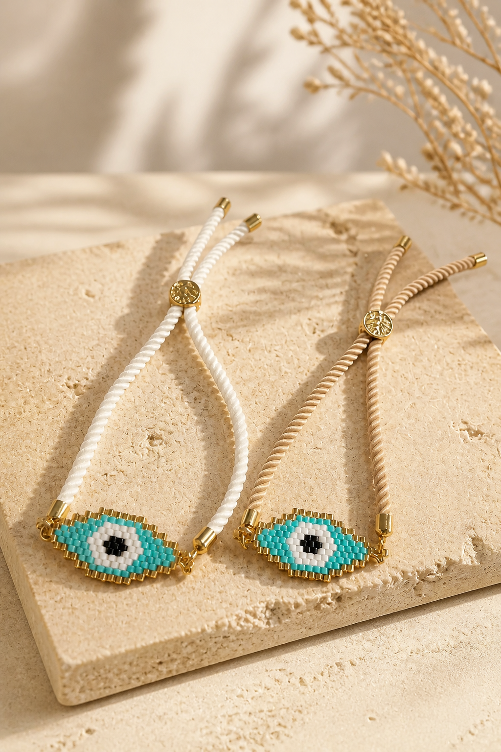 A Pulseras en cordón con dije en Miyuki