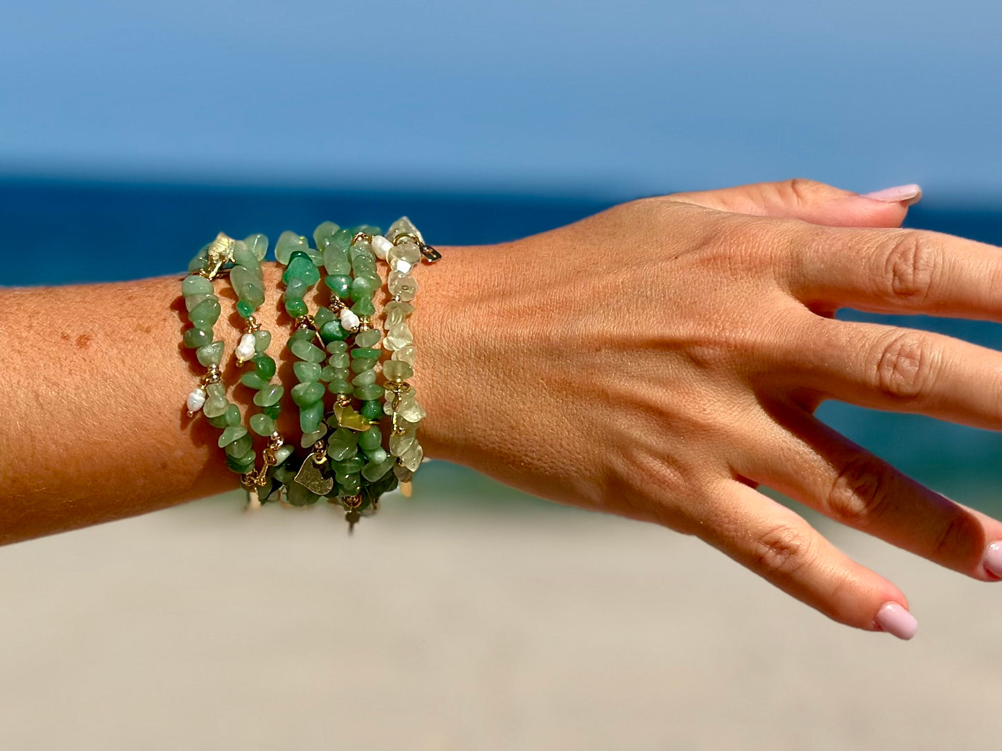 A- Pulseras de los deseos en Piedra Jade