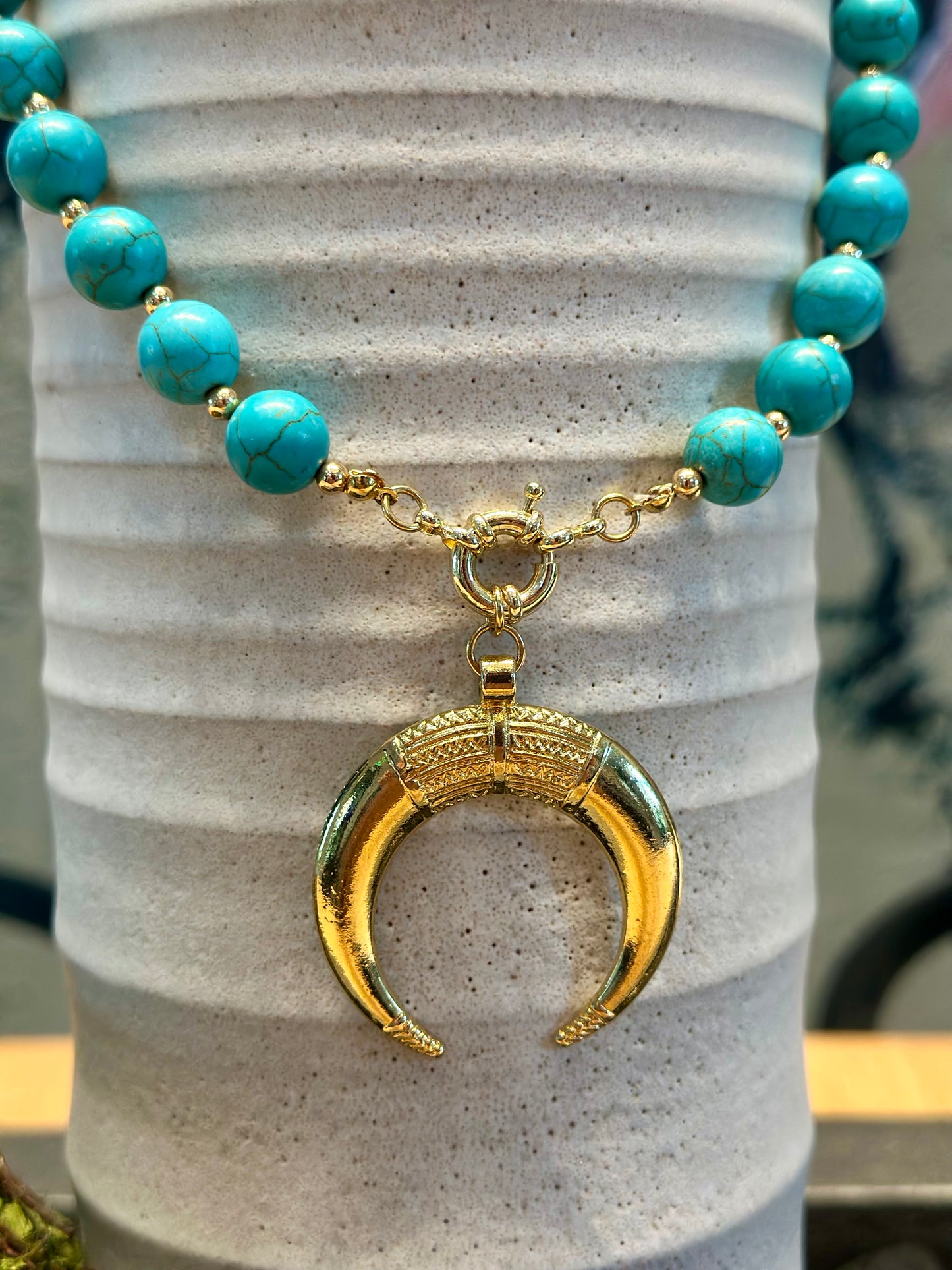 A- Collar de piedras Turquesa 🩵