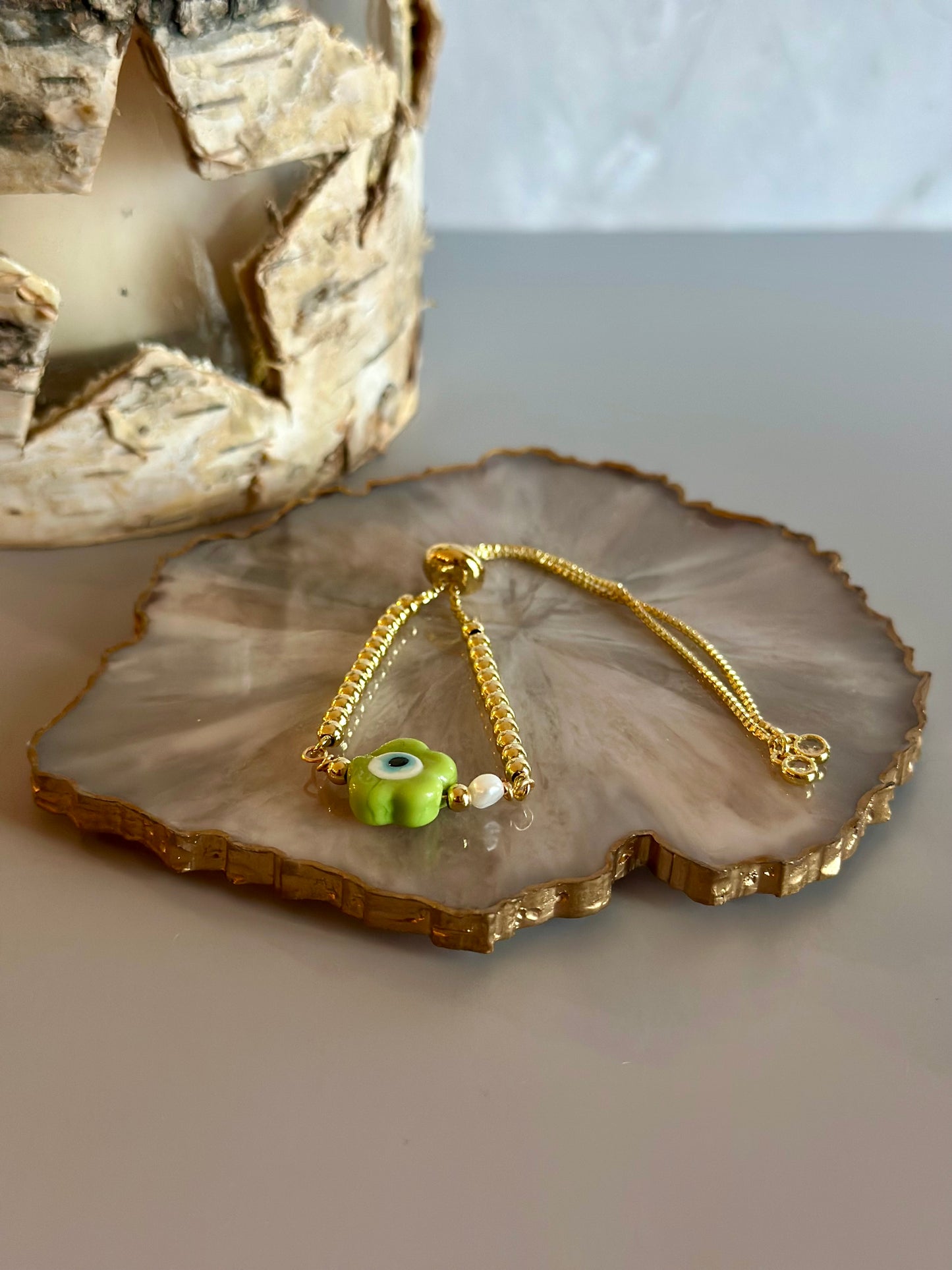 Pulseras en cadena con dije 🧿
