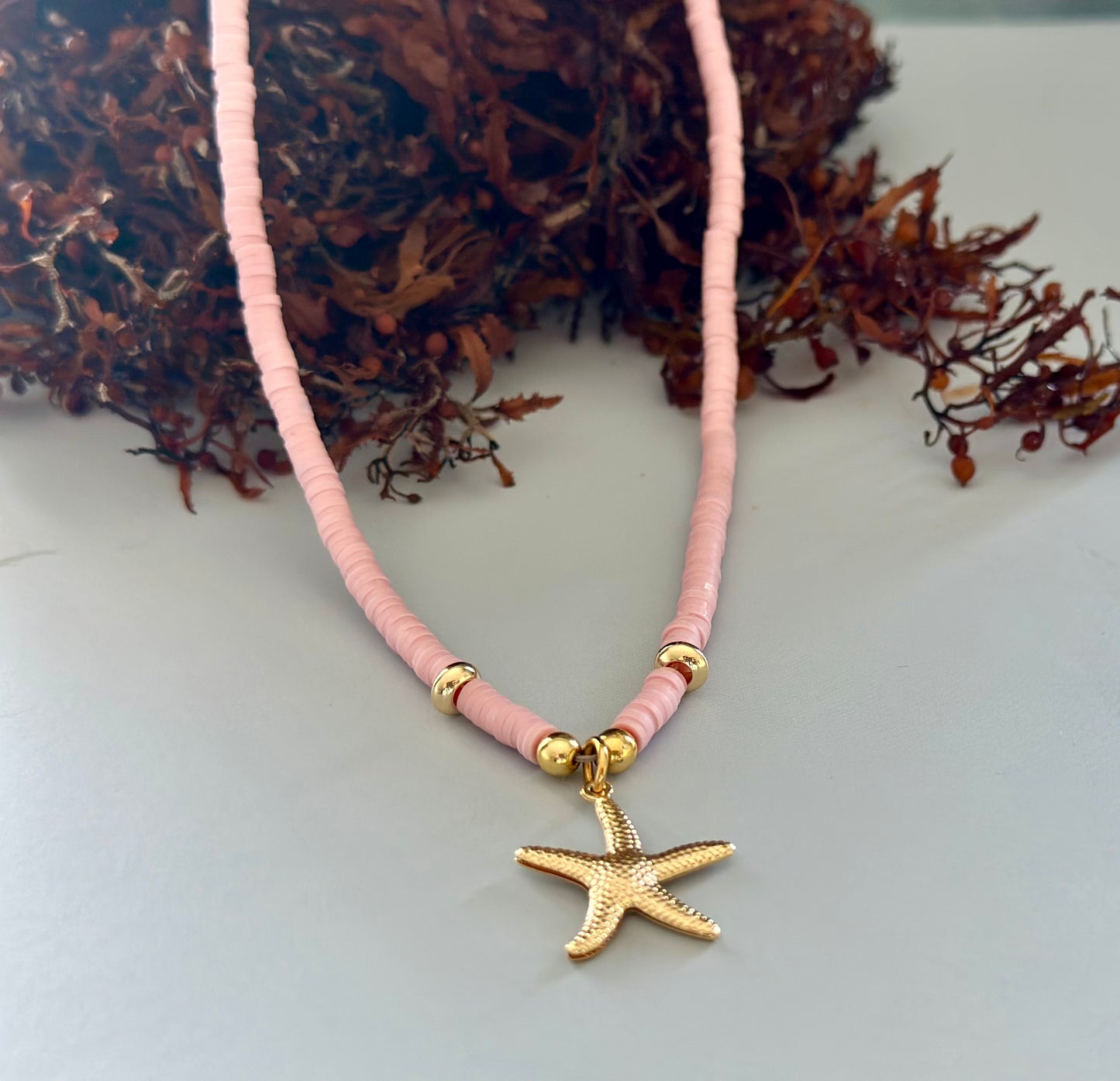 Collar de Fimo - Rosado