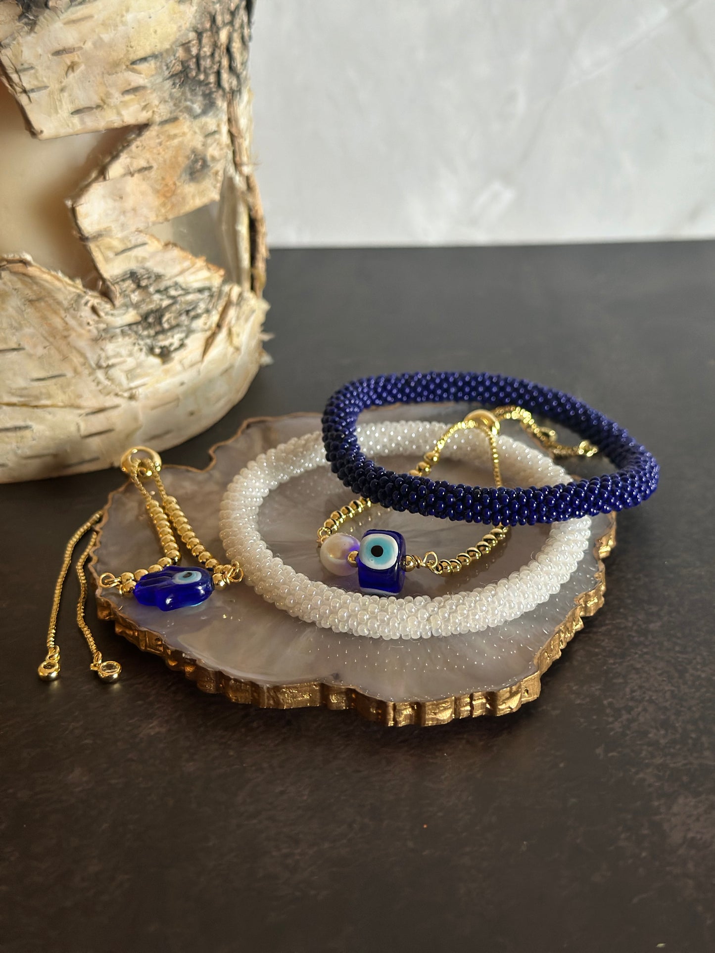 Pulseras en cadena con dije Ojo turco 🧿