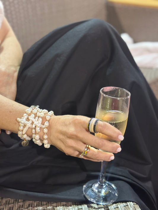 A Pulseras de Perlas naturales