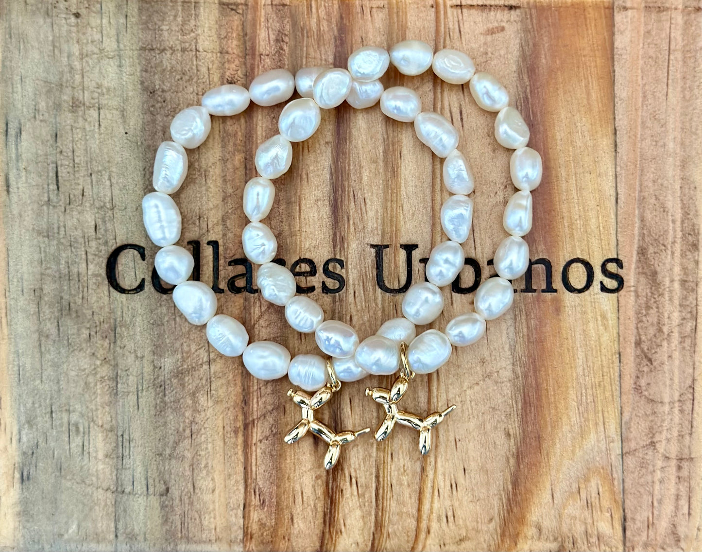 A- Pulseras de Perlas naturales y dije Canino 🐾🐶