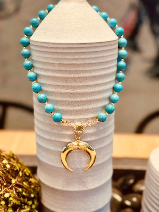 A- Collar de piedras Turquesa 🩵