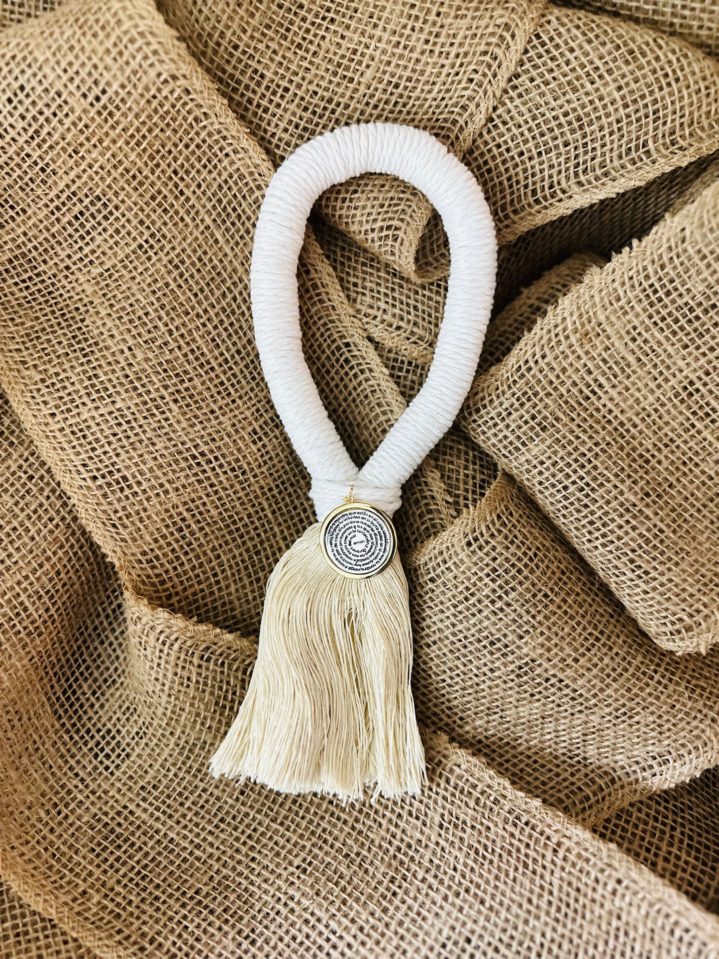 Bendición para el Hogar 🏡 Blanca (Cruz ó Medalla)