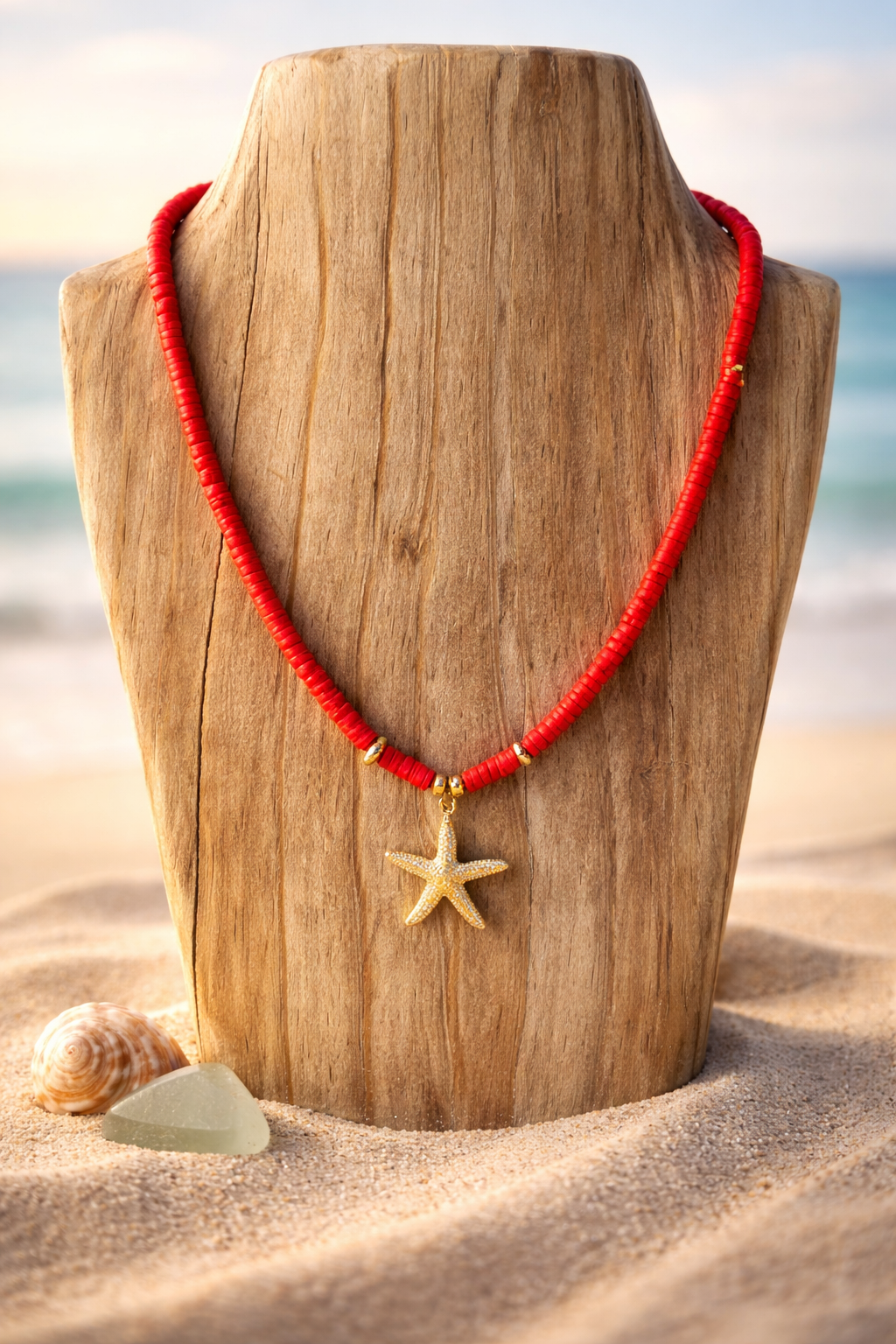 Collar de Fimo - Rojo