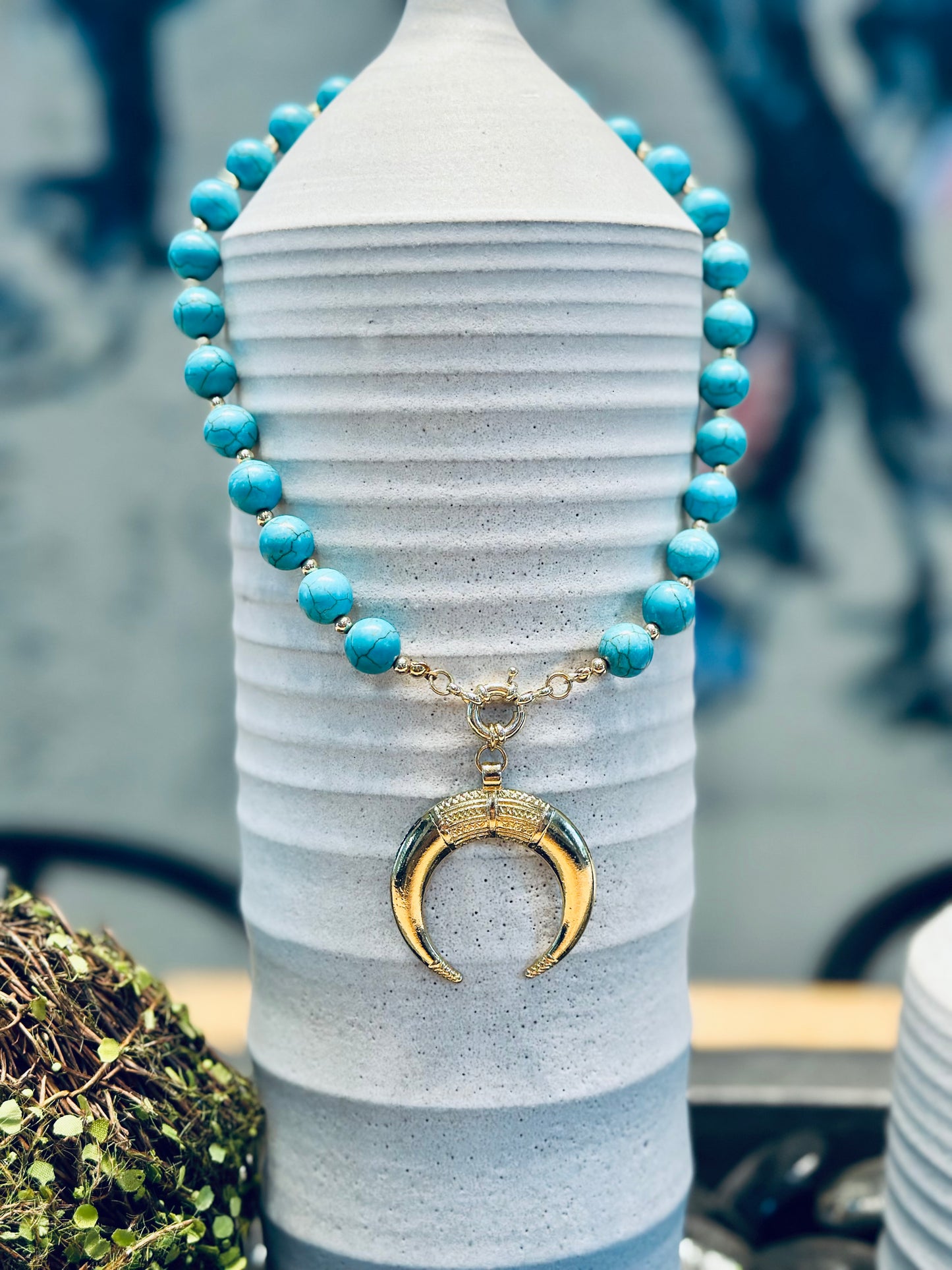 A- Collar de piedras Turquesa 🩵