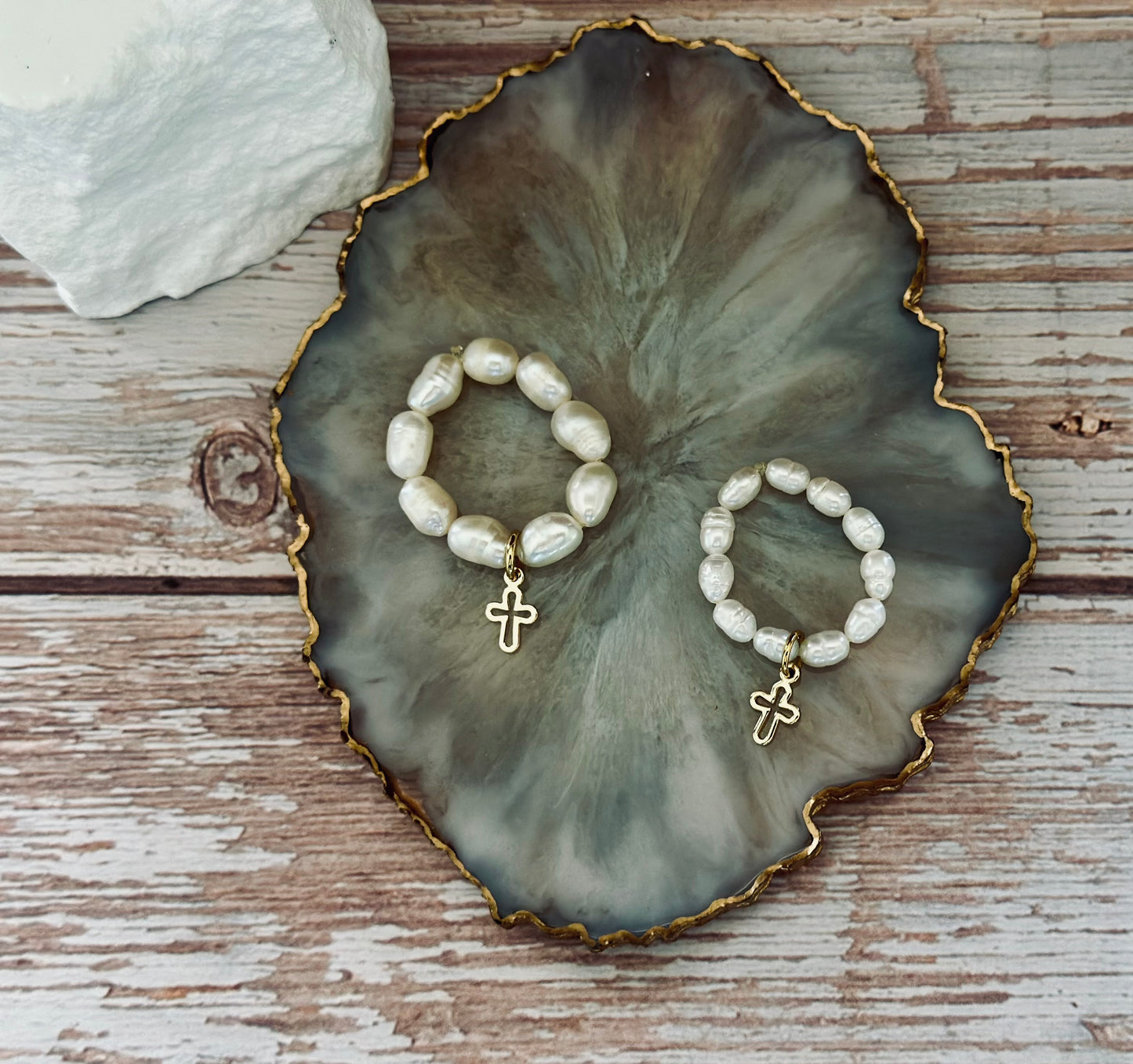 Anillos de Perlas Naturales