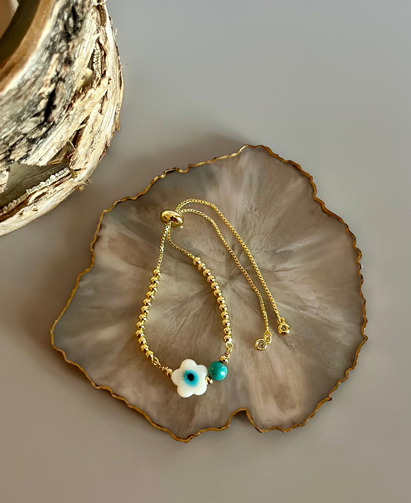 Pulseras en cadena con dije 🧿