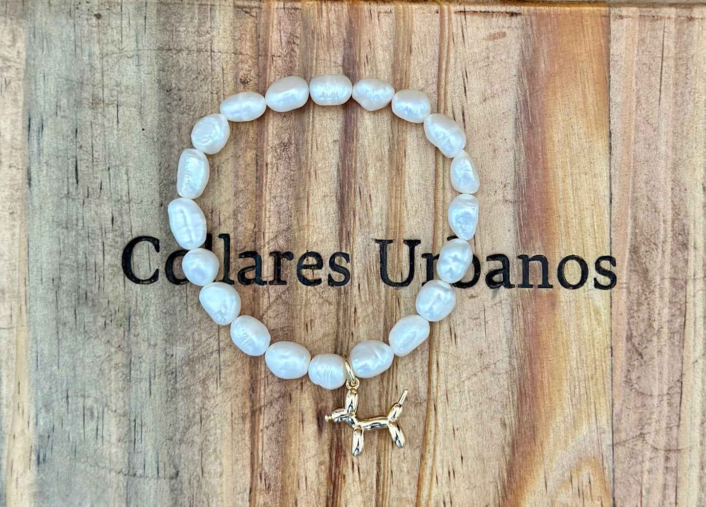 A- Pulseras de Perlas naturales y dije Canino 🐾🐶