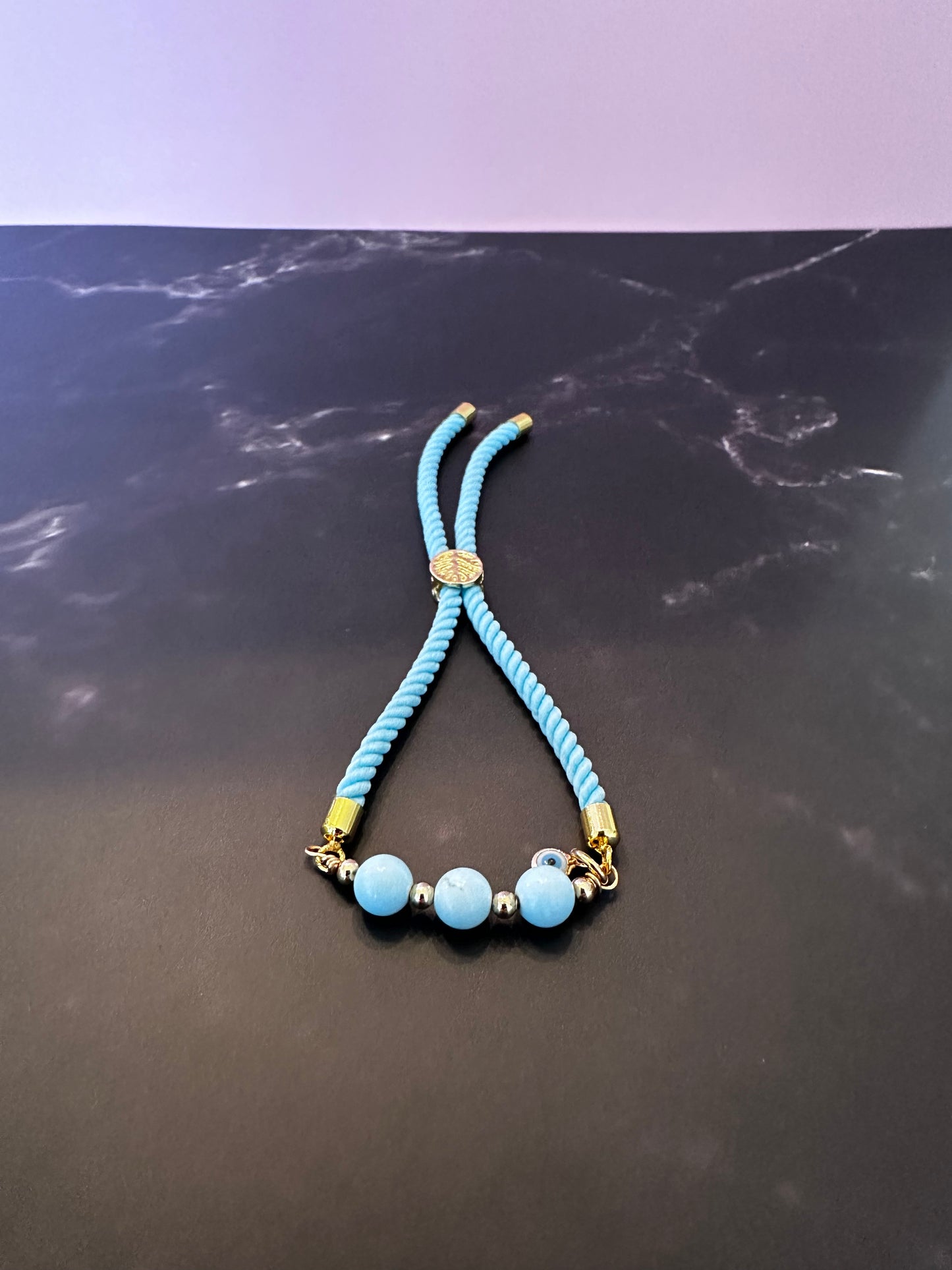 Pulseras en cordón Turquesa
