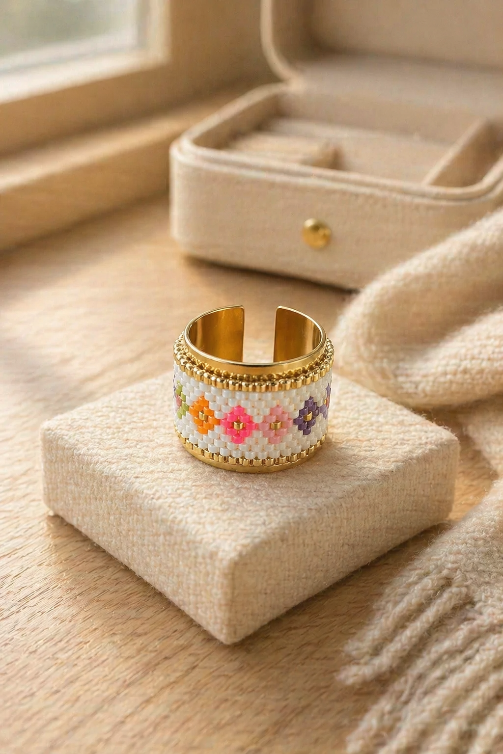 Anillo de Miyuki - Colores pasteles