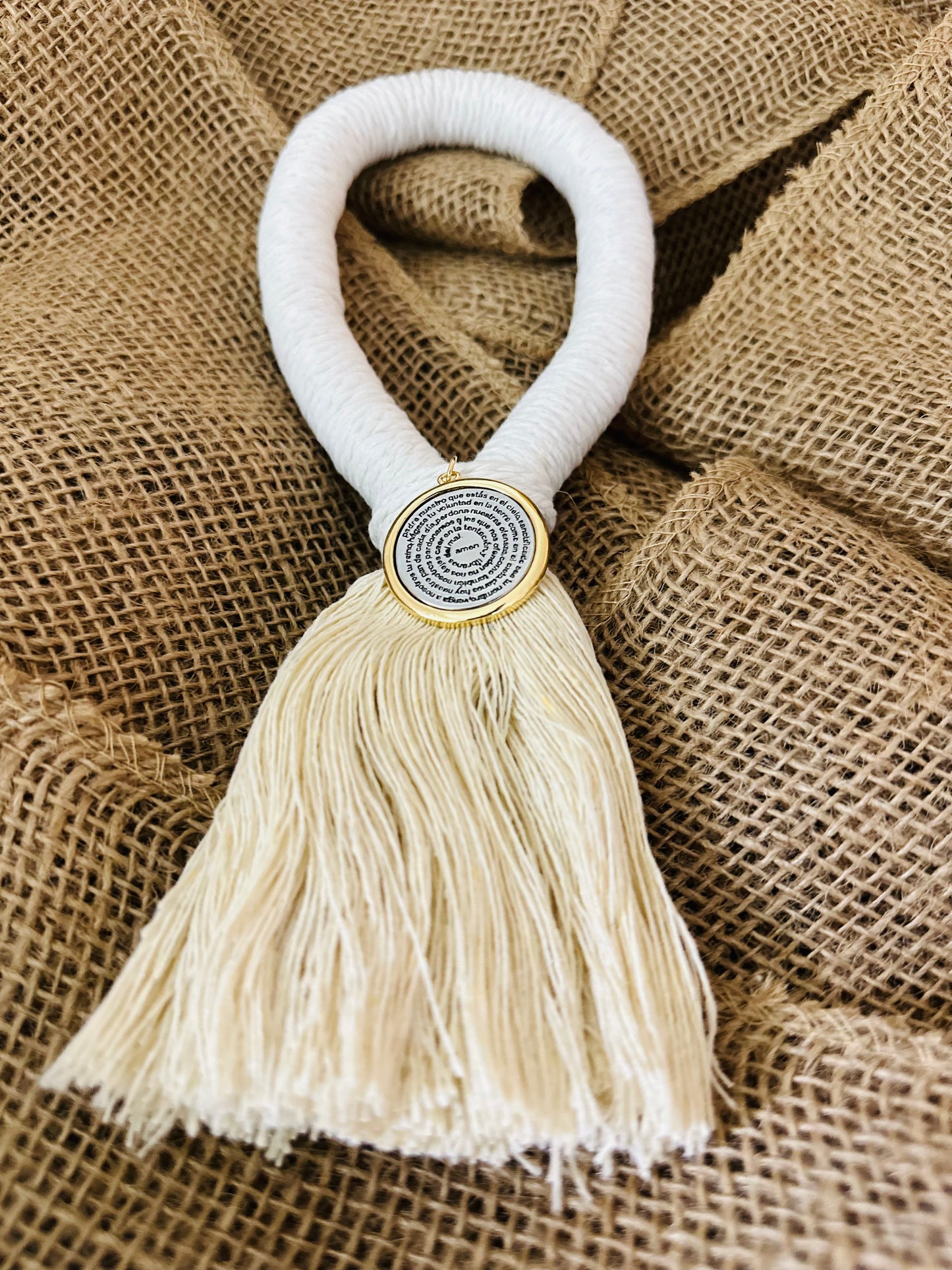 Bendición para el Hogar 🏡 Blanca (Cruz ó Medalla)