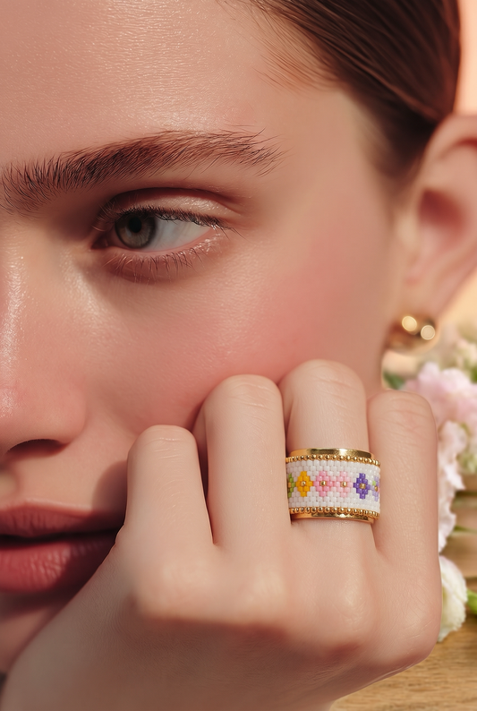 Anillo de Miyuki - Colores pasteles